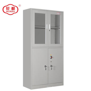 Office Glass Door Stainless Steel Display Cabinet